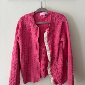 Lilly Pulitzer 100% cotton pink cardigan